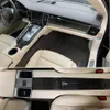 ل Porsche Panamera 2010-2016 لوحة التحكم المركزية الداخلية مقبض الباب ملصقات ألياف الكربون شارات تصميم السيارة accessorie3012