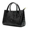 Women's Bag 2020 Retro New Top Layer Cowhide Handbag Crocodile pattern Genuine Leather Shoulder Bags