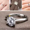 Anéis Jóias Cubic Zirconia Anel por Mulheres Homens anel de prata esterlina 925 Acessórios Ladies casamento romântico