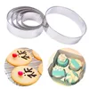 5pcsset Round Circle Stainless Steel Cookie Cutter Cake Decorating Tools Fondant Mousse Cake Molds Kitchen Baking Cookie Tools5362925