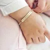 30 * 5mm bar gepersonaliseerde babynaam armband rvs stalentoddler kind id armband aangepaste sieraden meisje jongen verjaardagscadeau Y200810