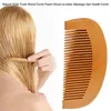 Anpassad Pocket Hair Beard Comb Peach Wood Fine Tooth Care Styling Tool Anti Static Premium Brush Anpassad Din logotyp Smal tjocka hårborste Kammar för män Grooming Pet