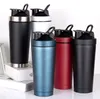 550ml 750ml Sport Protein Shaker Bottle Stainless Steel Double Wall Gym Vacuum Insulated Metal Fitness Water Bottle