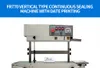 FR-770 Vertical Automatic Continuous Plastic Bag Band Sealer Candy Pouch Continuous Sealing Machine