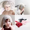 Oreilles de lapin bébé chapeaux doux chaud chapeaux mignon enfant en bas âge enfants tricoté laine lapin bonnet casquettes unisexe bébé 0-2Y nouveau-né Photo accessoires