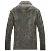Men's Leather & Faux Luxury Sheep Shearling Fur Coat Autumn Winter Jacket Men Real Streetwear Wool Plus Size Veste Homme 312 MY15761