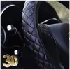 PU Leather Auto Steering Wheel Cover Bus Truck Car For Diameters 36 38 40 42 45 47 50 CM 3D Non-slip Wear-resistant Car Styling1303H