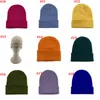 Candy stickade hattar vinter utomhus beanie ullskalle keps hip hop crochet skid cap fashion hat headwear baggy stretch chunky huvudbonad b7638