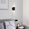 Moderno tubo di metallo tubo su giù lampada da parete a LED applique camera da letto foyer bagno soggiorno WC bagno lampada da parete LED1272H