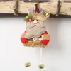 New Christmas Decorations Plaid Cloth Hanging Bell Pendant Small Tree Cartoon Hanging Decoration Children's Gifts Wholesale 2021 New Year