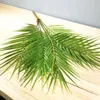 125cm 13 Forks Large Palm Tree Tropical Plants Fake Palm Leafs Plastic Monstera Green Plants Leaves For Home Wedding Party Decor2674734