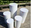 5PCS Round Cylinder Pedestal Display Art Decor Plinths Pillars för DIY Bröllopsdekorationer Semester efterrättbord