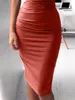 Designer Women BodyCon Abito con telaio con un colletto inclinato Slim Woman Vestidoes Sexy Plus Size Ladies Robe4519033