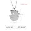 Skyrim Cute Koala Animal Pendant Necklace Stainless Steel Golden Initial Choker Chain Necklaces Memorial Jewelry Gift for Women9985457