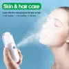 Mini vaporizador facial electrónico Nano Mist Alcohol Desinfectante Pulverizador para desinfectar e hidratar la cara USB inalámbrico