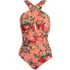 Plus 3XL Size Women Halter Swimwear Bikini Set Push Up One-piece Swimsuit Bathing Suit Swimming Suit252u