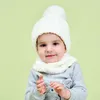 Livre DHL UPS Bebê Crianças Meninos Garotas Garotas Goselhas com Lenço De Negócios 2pieces Definir Qualidade Fleece Folha de Inverno Pombo Pombos Para 0-3T