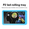 P2 kleurenafdrukken LED-verlichting Rolling Tray Glow Party Tray x Runtz met automatische partymodus6308407