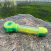 Ny Ankomst Hård Plast Matkvalitet Silikon Rökning Rör 15mm Vattenfiltrering Glasskål Herbal Pipes Silicone Herb Rörrör Tube