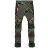 Outdoor Men Szybkie Suszenie Spodnie Kolorowe Szwy Szycie Wspinaczka Góry Pantalones Męskie Mody Jogger Wiatroszczelne spodnie 3XL