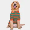 Vestuário para cães Camisa listrada de verão roupas para cães pequenos labrador camiseta lindo filhote de cachorro colete roupas para animais de estimação-316T