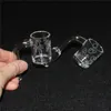 30st Quartzbanger Sundries Sandblasted Quartzbangers Beveled Domeless Quartz Nail For Glass Bong Dab Rigs DHL6004895