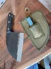 Full Tang Chef Knife Handmade Forged Highcarbon Clad Steel Kitchen Knives Cleaver Filleting Skivning Bred slaktkniv7459780