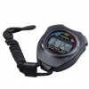 ABS À Prova D 'Água Digital Temporizador Profissional Handheld LCD Cronógrafo Handheld Sports Sportwatch Stop Watch With String