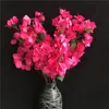 가짜 싱글 스템 bougainvillea 31.5 "길이 시뮬레이션 소엽 bougainvillea 홈 웨딩 장식 장식 인공 꽃