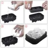 Jul Halloween Gift FDA Test Silicone Skeleton Ice Mold Box med Lock Fancy Skull Ice Mold Maker för Bar Tools8081493