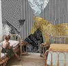 2020 lignes sur mesure de la personnalité géométrique Fond d'écran mural 3D Chambre Salon fond mur Décoration d'intérieur