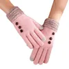 Christmas Gift Winter Women Touch Screen Knit Gloves Thicken Riding Full Finger Mittens 2021 Manoplas Lana Mujer1
