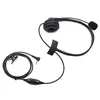 Durable Headset Flexible Boom Mic Headphone PTT Walkie Talkie Two Way Radio Replacement for T6200C 2.5mm