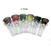 Nieuwe 14mm/18mm Mannelijke Pruik Wag Glas Bowls Gekleurde Roken Bong Bowls Stuk Voor Tabak Glas waterleidingen Waterpijpen Dab Booreilanden