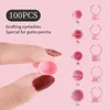 Glamlash 100pcs jednorazowe przedłużenie rzęs uchwyt kleju pierścień rzęs klej klej tatuaż pojemnik na pigment pojemnik na palet Palet Ring5181082