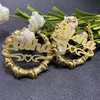 Custom Bamboo Earrings Hoop Acrylic Personalize Name Earrings Personalize Jewelry Fashion Show Charming Gold Gift19414080