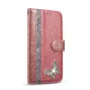 Flip Leather Cases For iPhone 11 SE 12 Mini 13 Pro Max Rhinestone 11Pro XSMAX 8 7 X XR Cover Case