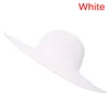 Summer Hats For Women Chapeau Femme Sun Hat Beach Straw Hat Large Wide Brim Black Ribbon Bow Visor Bone Female Cap284j