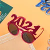 Mode lunettes de soleil cadres 1pc 2022 fête lunettes lunettes cadre bonne année lunettes drôle nouveauté noël fournitures1