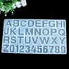 Small DIY Silicone Resin Mold for Letters Letter Mold Alphabet & Number Silicone Molds Number Alphabet Jewelry Keychain Casting Mold