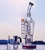 Real Photo Vidro Taças de Bongs Fab Egg cachimbo Dab Rigs água Vidro Pipes 2 Função disjuntor Base de Shisha com 14 milímetros joint 12,6 polegadas