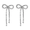 Ny Shiny Rhinestone Bow Knot -formade studörhängen för kvinnor Fashion Accessories Boutique Lady039S Statement örhängen smycken5804468