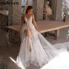Smileven Strandhochzeitskleid mit V-Ausschnitt, sexy Spaghettiträger, Brautkleider, Vestido De Noiva, V-Ausschnitt, Boho-Hochzeitskleider