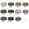 Camo Tactical Bag Waterproof Military Cintura Pacote Molle Outdoor Bolsa Bag Camping Caminhada Durável Backpack Viagem Sacos Cyz2761 10pcs