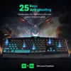 PicTek PC232 Gaming-Tastatur, 112 Tasten, kabelgebunden, Membrantastatur, RGB-Licht, Hintergrundbeleuchtung, Anti-Ghosting, Englisch, für Laptop PC1