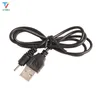 300PCS / lot عالية السرعة USB لDC2.0 DC 2.0MM أسود كابلات كهرباء USB ميناء 2mm في كابل شحن 70 سم لنوكيا N78 N73 N82