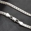 2020 New 5mm Fashion Chain 925 Sterling Silver Necklace Pendant Men Jewelry Vendita calda Full Side Necklace