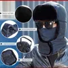Beanie/Skull Caps Windproof Outdoor Warm Earmuff Fur Hat Winter Men Mask Covering Ski Head Warmer1