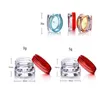 500st 3g 5g Round Square Bottom Storage Eye Cream Cosmetic Pot Fuktgivare Balsam Container Box Case Tin Jar Jars Skruvlock