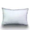 100% POLYESTER 12X18 Blank Pillow Case Pure White Plain Poly-linne Kasta kuddehölje Lumbar Case Case för DIY Sublimation